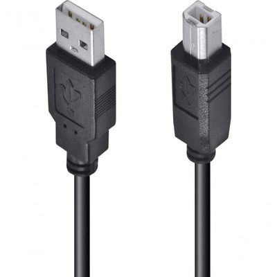 Cabo Usb Para Impressora A Macho X B Macho 2.0 3m Uambm 3