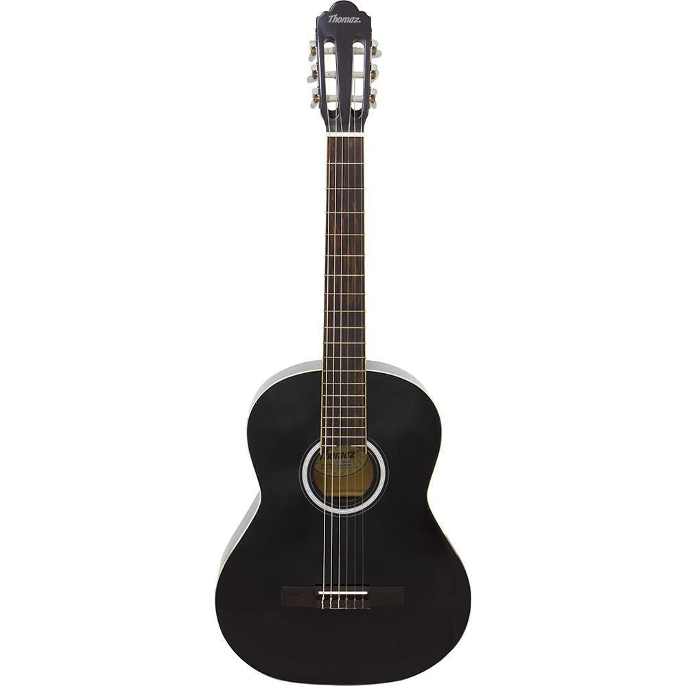 Violão Acústico De Nylon Para Destros Com Tensor Tcg 390 Preto Thomaz [f097]