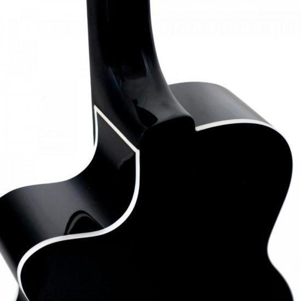 Violão Giannini Nf14 Ceqbk Eletroacústico Nylon Preto [f002]