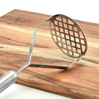 Amassador Espremedor De Batatas Manual Profissional Aço Inox