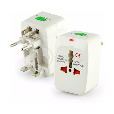 Adaptador Tomada Universal Padrão 150 Países Uk Europa Eua Asia Viagem Bivolt 110/220 Bivolt Aio