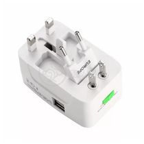 Adaptador Tomada Universal Padrão 150 Países Uk Europa Eua Asia Viagem Bivolt 110/220 Bivolt Aio