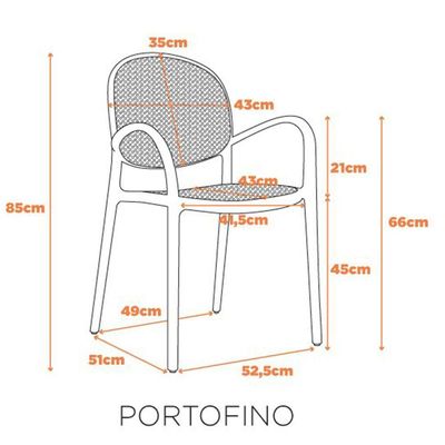 Cadeira Portofino - Azul