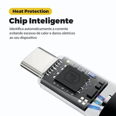 Cabo Thunderbolt 65w Usb-c / Tipo C - 1,8m - Gshield