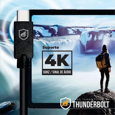 Cabo Thunderbolt 65w Usb-c / Tipo C - 1,8m - Gshield