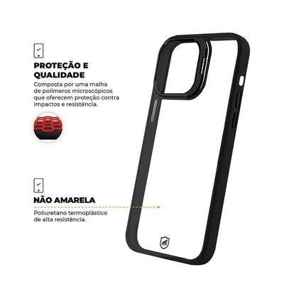 Capa Para Iphone 13 Pro - Gravity Preta - Gshield
