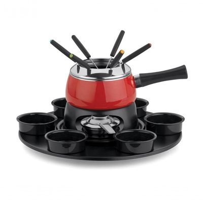 Aparelho De Fondue Base Giratória Cervinia Carroussel 18 Pçs