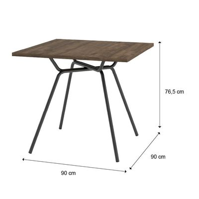 Conjunto Sala De Jantar Fortaleza Preto Mesa E 4 Cadeiras Carraro