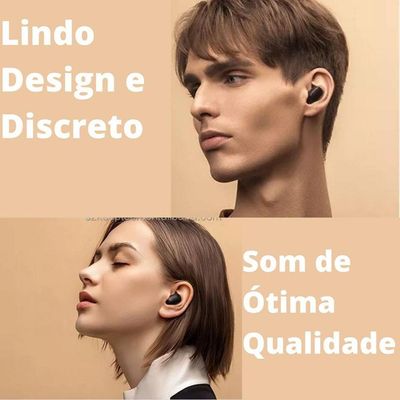 Fone Ouvido Sem Fios Preto Bluetooth Para Samsung Galaxy M53