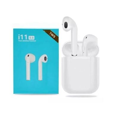 Fone de Ouvido Bluetooth 5.0 I11s Tws Airpods sem Fio Case Base Branco