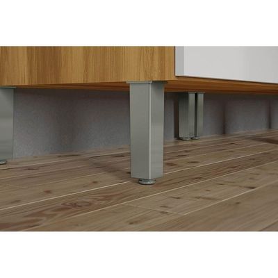 Cozinha Completa Burguesa 2 Peças (1 Armário + 1 Balcão) C2p23 Freijó/branco - Nesher