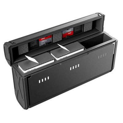 Carregador Triplo Multifuncional Para Gopro 12-11-10-9 - Telesin