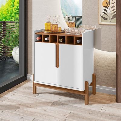 Conjunto Sala De Estar Completo Seville Branco Cedro