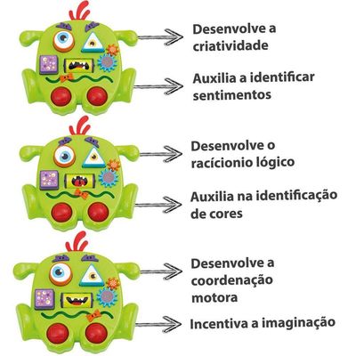 Brinquedo Educativo Interativo Para Bebês Baby Monster Humor