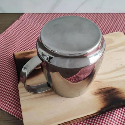 Bule Inox Com Alça Lyr Barista 550ml Para Café Chá Leite Mesa Servrir Aço Inoxidável Jarra