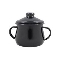 Açucareiro Esmaltado Preto 380 Ml Ewel
