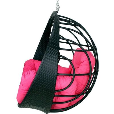 Balanço Ninho Suspenso Hungria Preto E Lisato Pink
