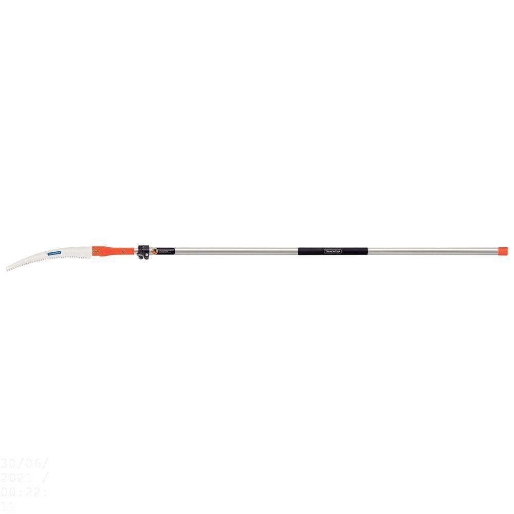 "Serrote De Poda Profissional 13"" / 330 Mm Em Aço Com Cabo Metálico Extensível 3 M"