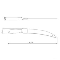 "Serrote Poda Utility 12"" Com 5 Dentes Por Polegada Lâmina Em Aço Carbono E Cabo Injetado"