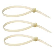 Abraçadeira De Nylon Branco 50 Uni Cinta Plastica Enforca