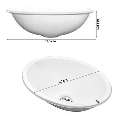 Cuba Pia Banheiro Sophia Torneira Inox Valvula Click Black Branco