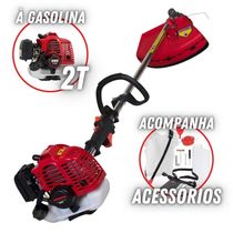 Cortador De Grama Profissional Kawashima à Gasolina Lateral