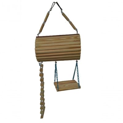 Brinquedo Aves Roedores Playground Toca Casinha Ponte Escada