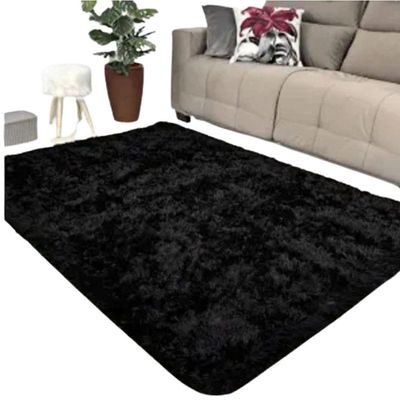 Tapete Sala Preto Felpudo 2,00 X 1,40
