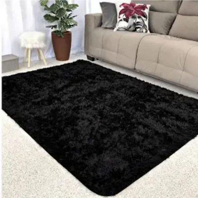 Tapete Sala Preto Felpudo 2,00 X 1,40