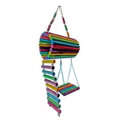Brinquedo Aves Roedores Playground Toca Casinha Ponte Escada