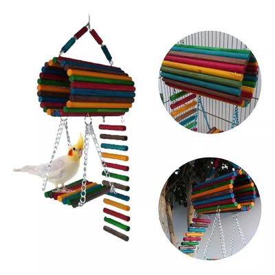 Brinquedo Aves Roedores Playground Toca Casinha Ponte Escada