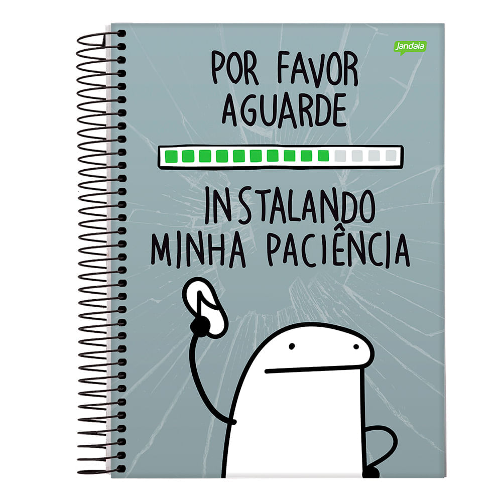 Caderno Espiral Univ CD 1 Matéria 80Fls Flork Por favor aguarde Jandaia