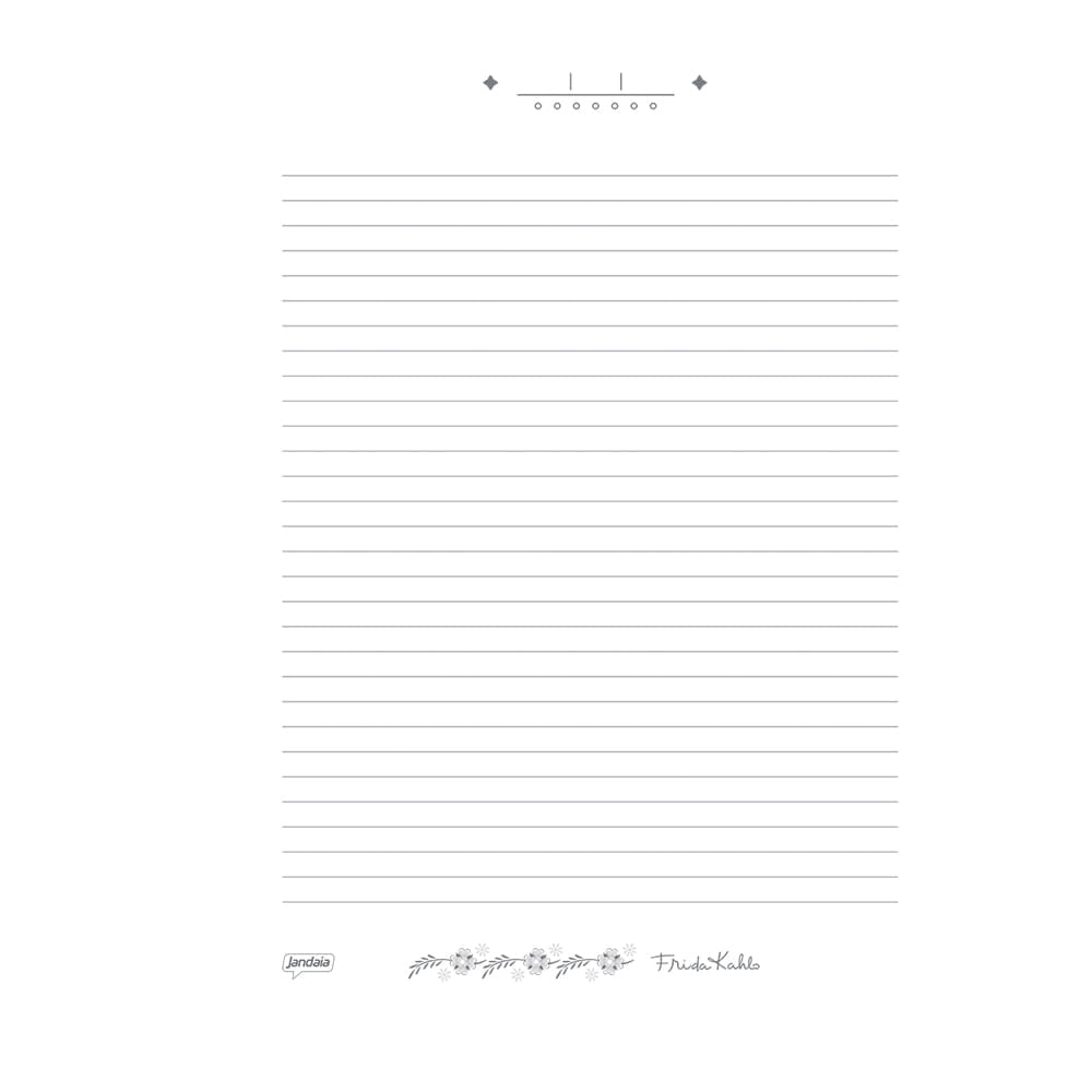 Caderno Espiral Univ CD 1 Matéria 80Fls Frida Kahlo Jandaia