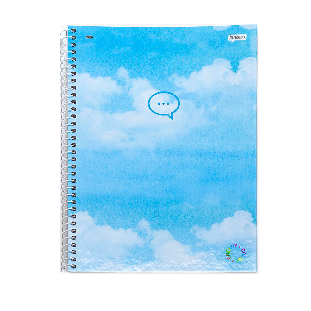 Caderno Espiral Jandaia 10 Mat 160Fls Energy Color Balão