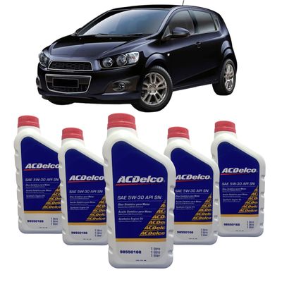 Kit Revisão Chevrolet Sonic Óleo ACDelco 5w30 Sintético + Filtros