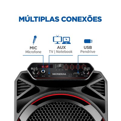 Caixa Amplificada Mondial CM-150 Bivolt