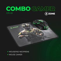 Kit Gamer 2 em 1 Mouse e Mousepad Xzone - GTC-03 COMBO GTC-03 NA 2 EM 1