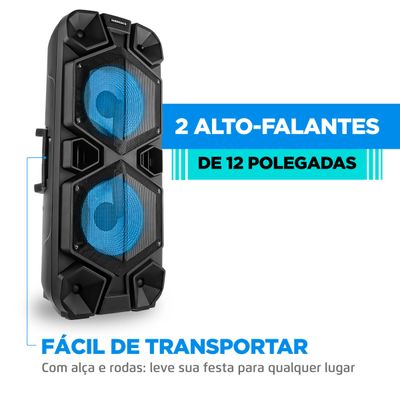 Caixa Amplificada Connect Mega Sound II CM-1500 Bivolt