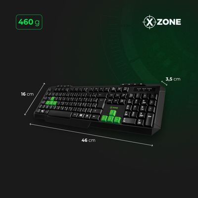 Teclado Gamer Standard Xzone GTB-01 TECLADO GTB-01 NA TECLADO GAMER BASICO