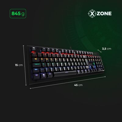 Teclado Gamer Mecânico Xzone GTM-01 TECLADO MECANICO GTM-01 NA .