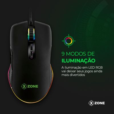 Mouse Gamer Xzone 16400 DPI GMF-02 MOUSE GMF-02 NA 16400 DPI
