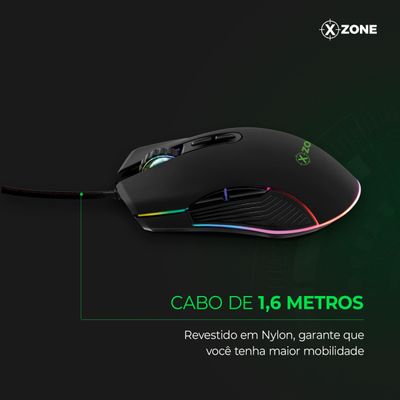 Mouse Gamer Xzone 16400 DPI GMF-02 MOUSE GMF-02 NA 16400 DPI