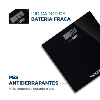 Balança Digital Mondial Smart Black BL-05 Bivolt