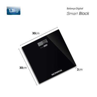 Balança Digital Mondial Smart Black BL-05 Bivolt