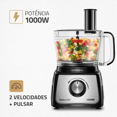 Multiprocessador Turbo Chef 5 em 1 Mondial - MPN-01-B 110V
