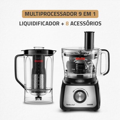 Multiprocessador Turbo Chef Mondial - MPN-01-BF 110V