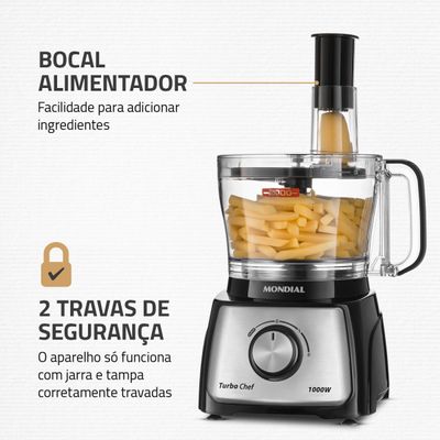 Multiprocessador Turbo Chef Mondial - MPN-01-BF 110V