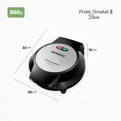 Omeleteira Elétrica Mondial Pratic Omelet II - OM-04-BI 220V