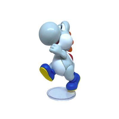 Super Mario - Boneco 2.5 polegadas Colecionável - Yoshi Blanco