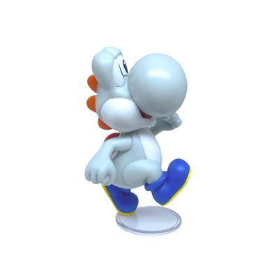 Super Mario - Boneco 2.5 polegadas Colecionável - Yoshi Blanco
